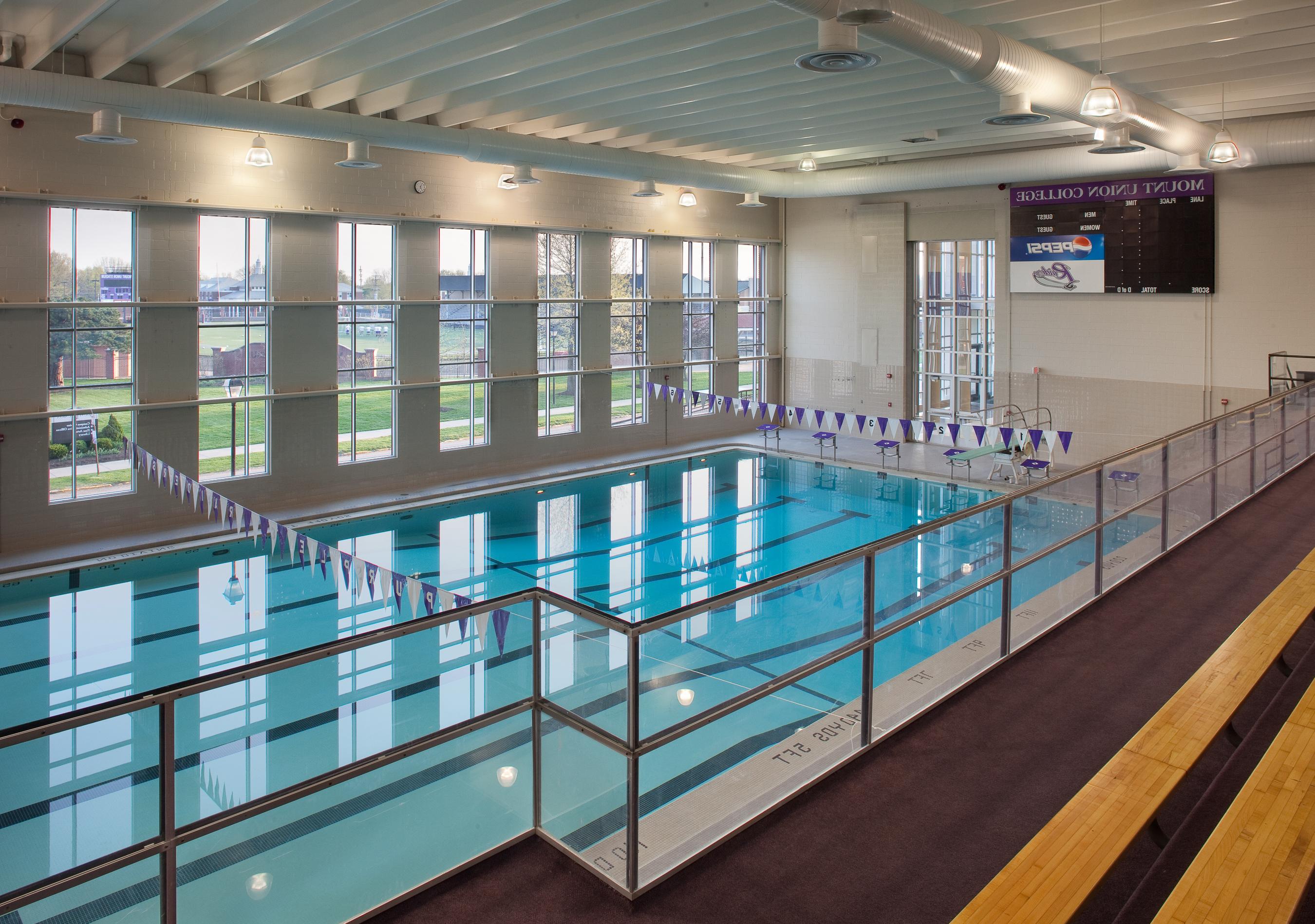 Natatorium. Interior of MAAC Pool